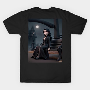 Night Stroll: Vampiress in the Park T-Shirt